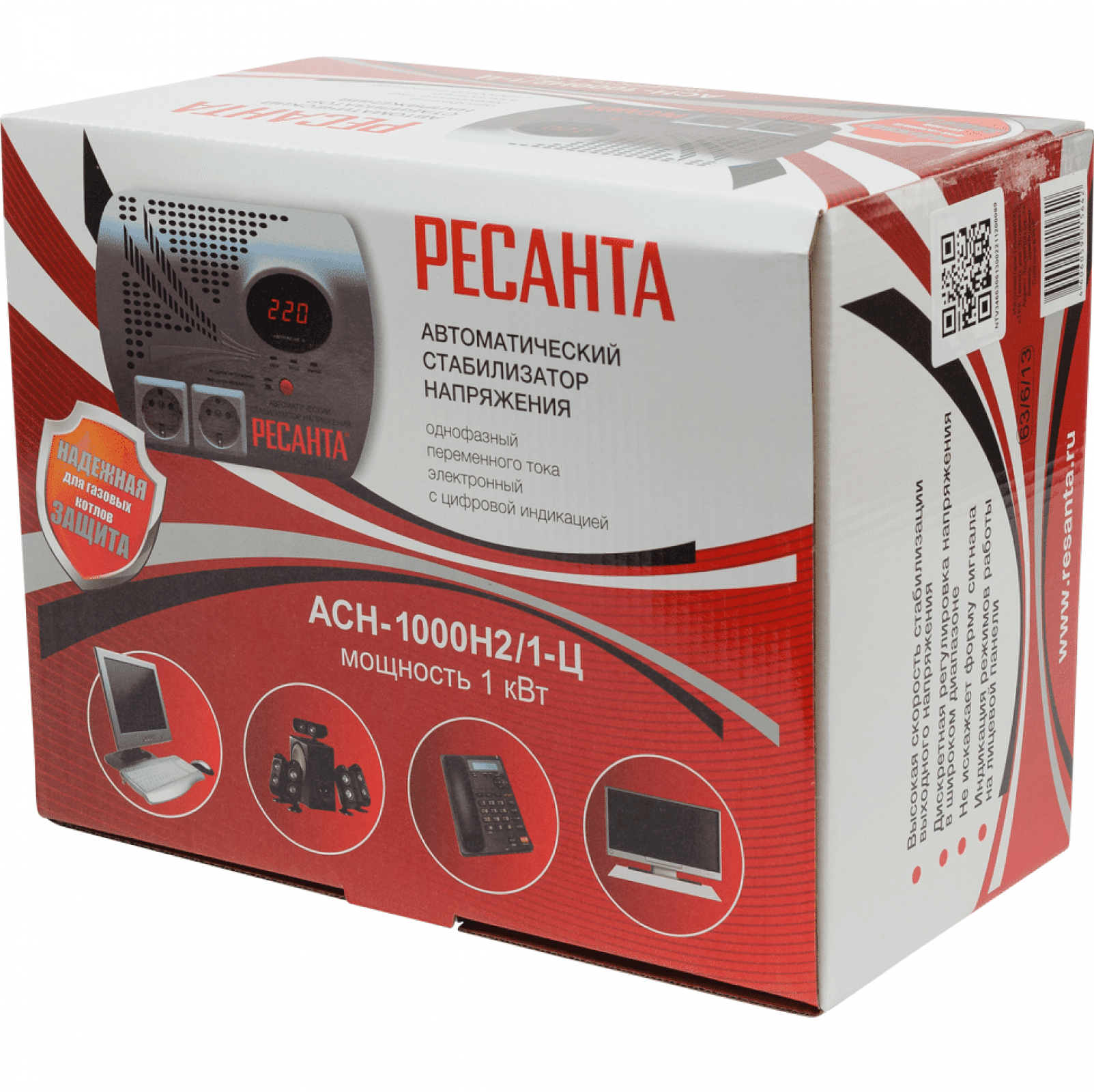 Стабилизатор напряжения РЕСАНТА АСН-1000Н2/1-Ц