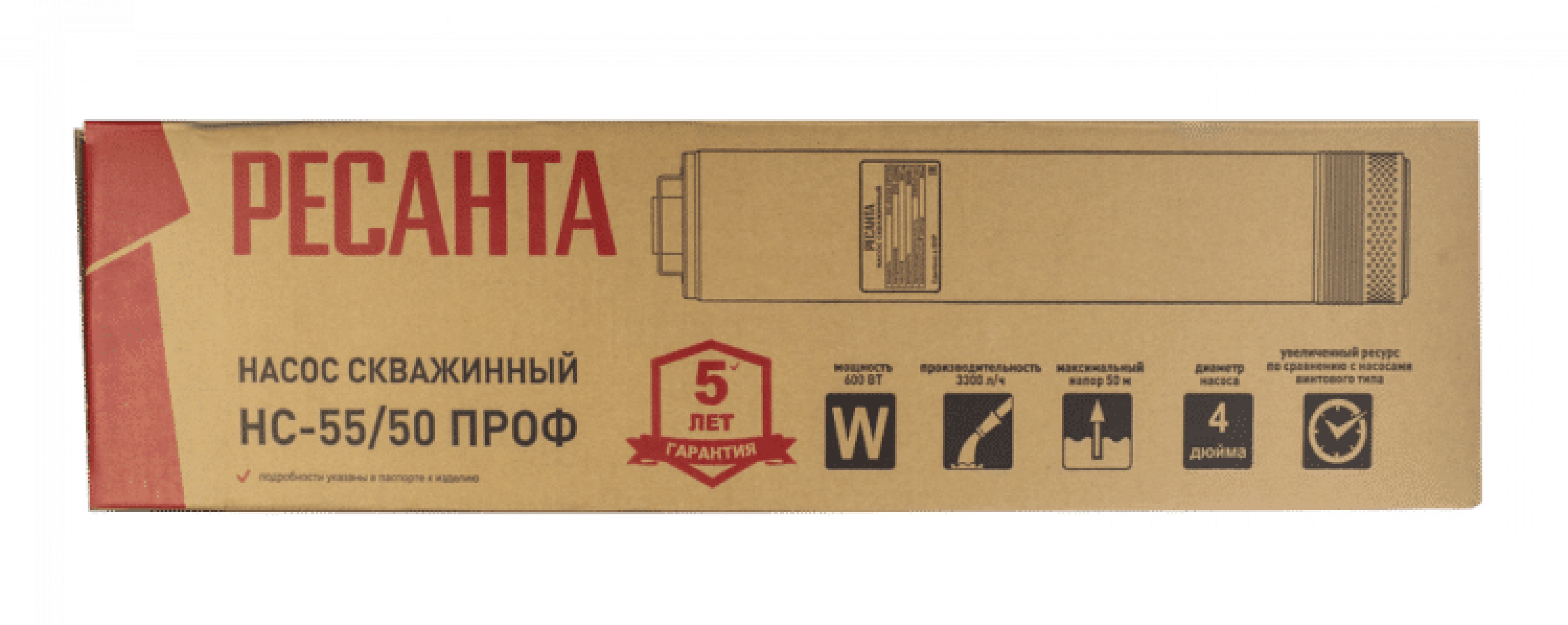 Скважинный насос Ресанта НС-55/50 ПРОФ