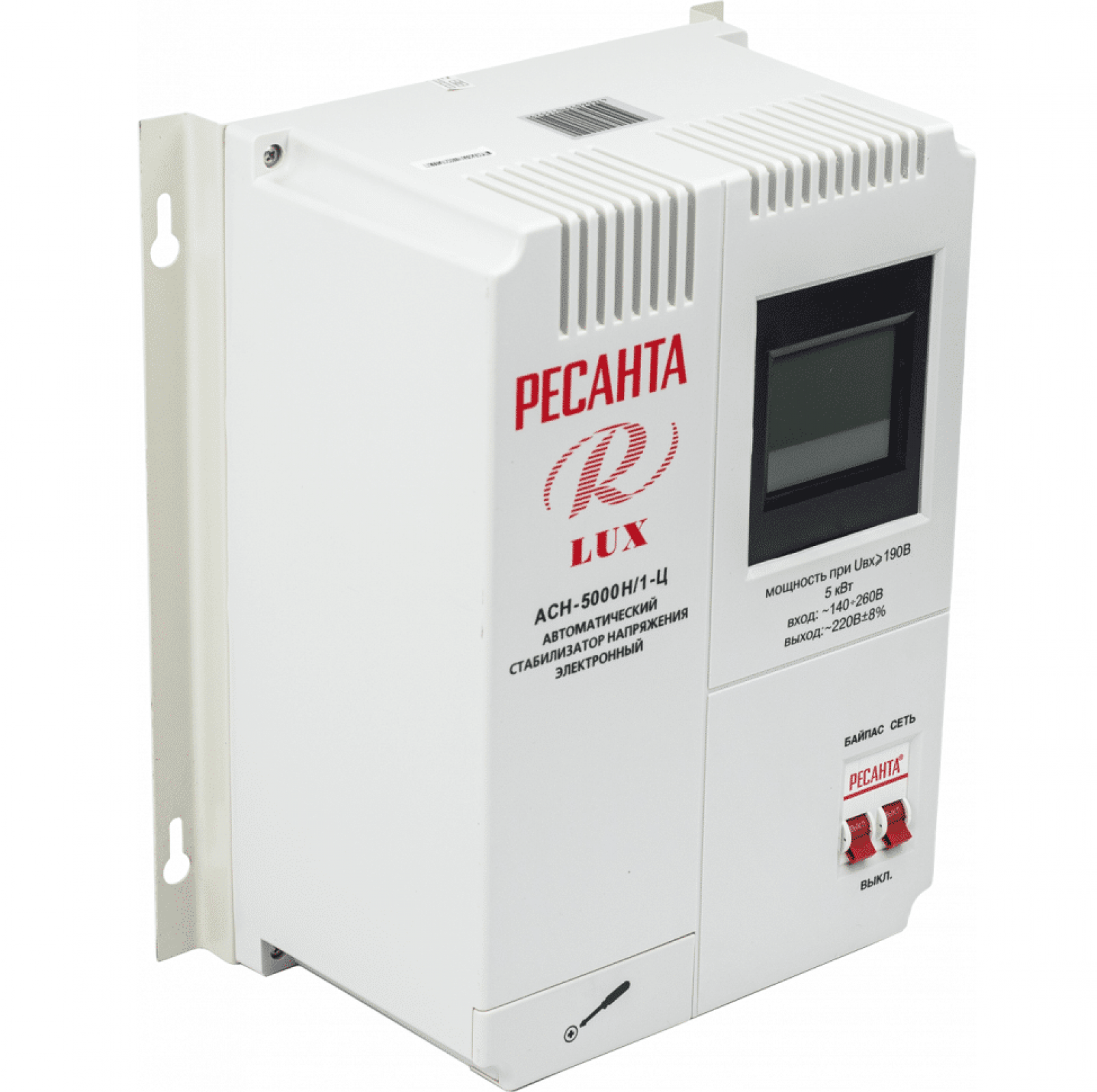 Стабилизатор напряжения серии LUX РЕСАНТА АСН-5000Н/1-Ц
