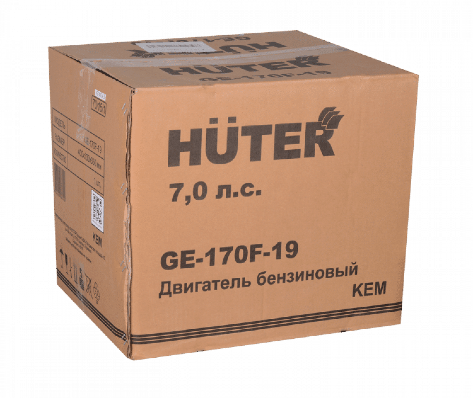 Двигатель бензиновый HUTER GE-170F-19