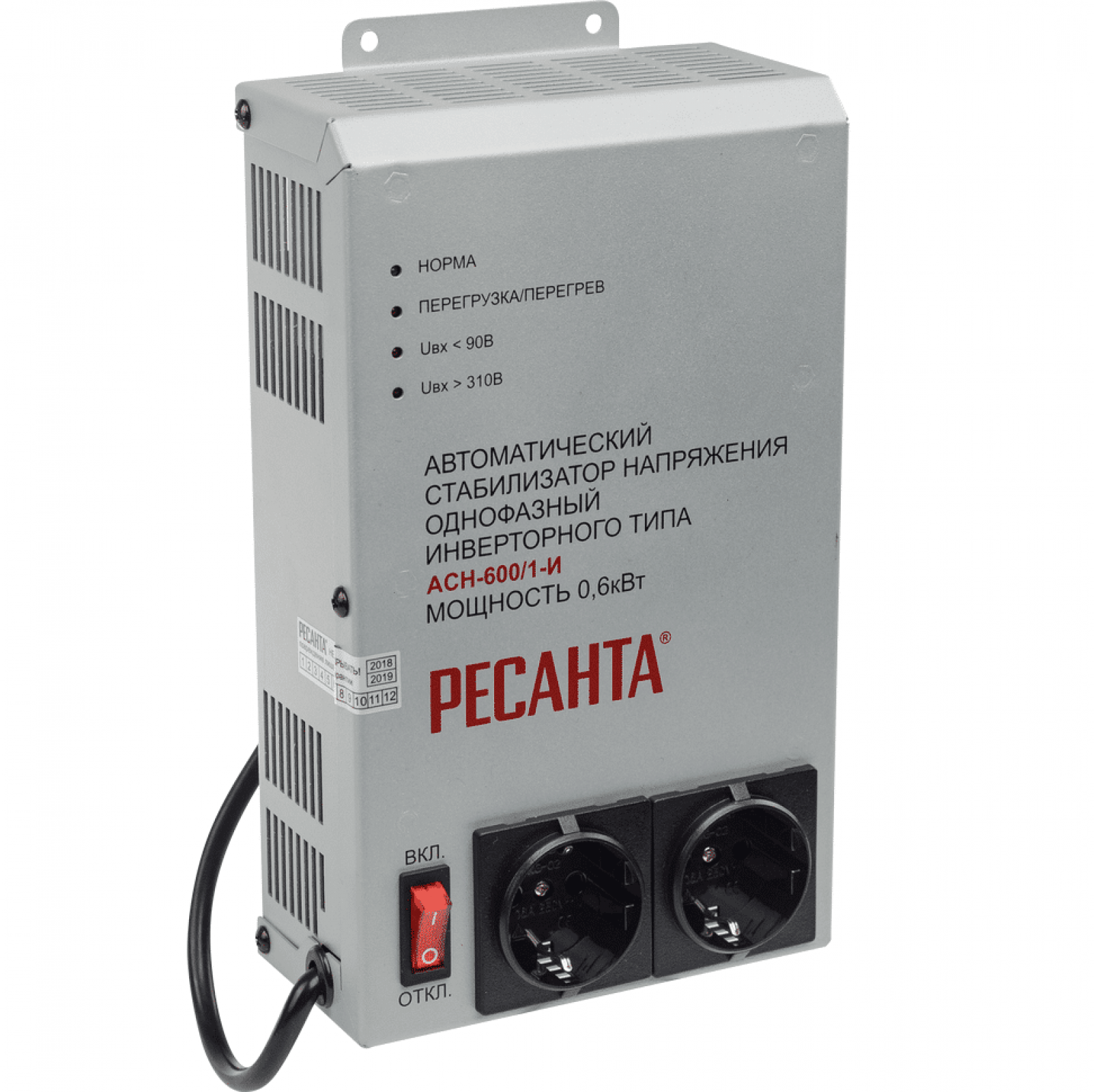 Стабилизатор напряжения Ресанта АСН-600/1-И