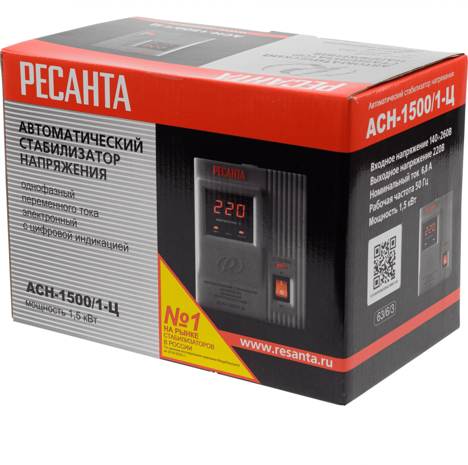 Стабилизатор напряжения РЕСАНТА ACH-1500/1-Ц