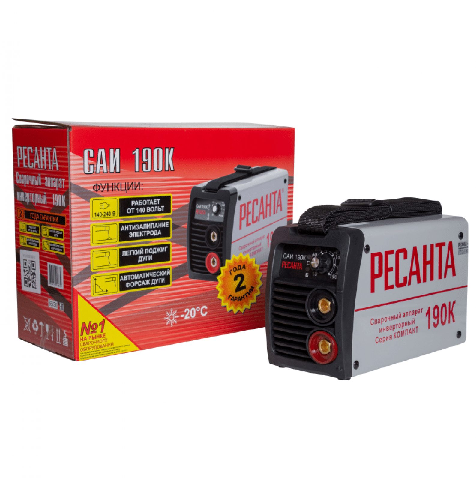 Сварочный аппарат инверторный РЕСАНТА САИ-190К