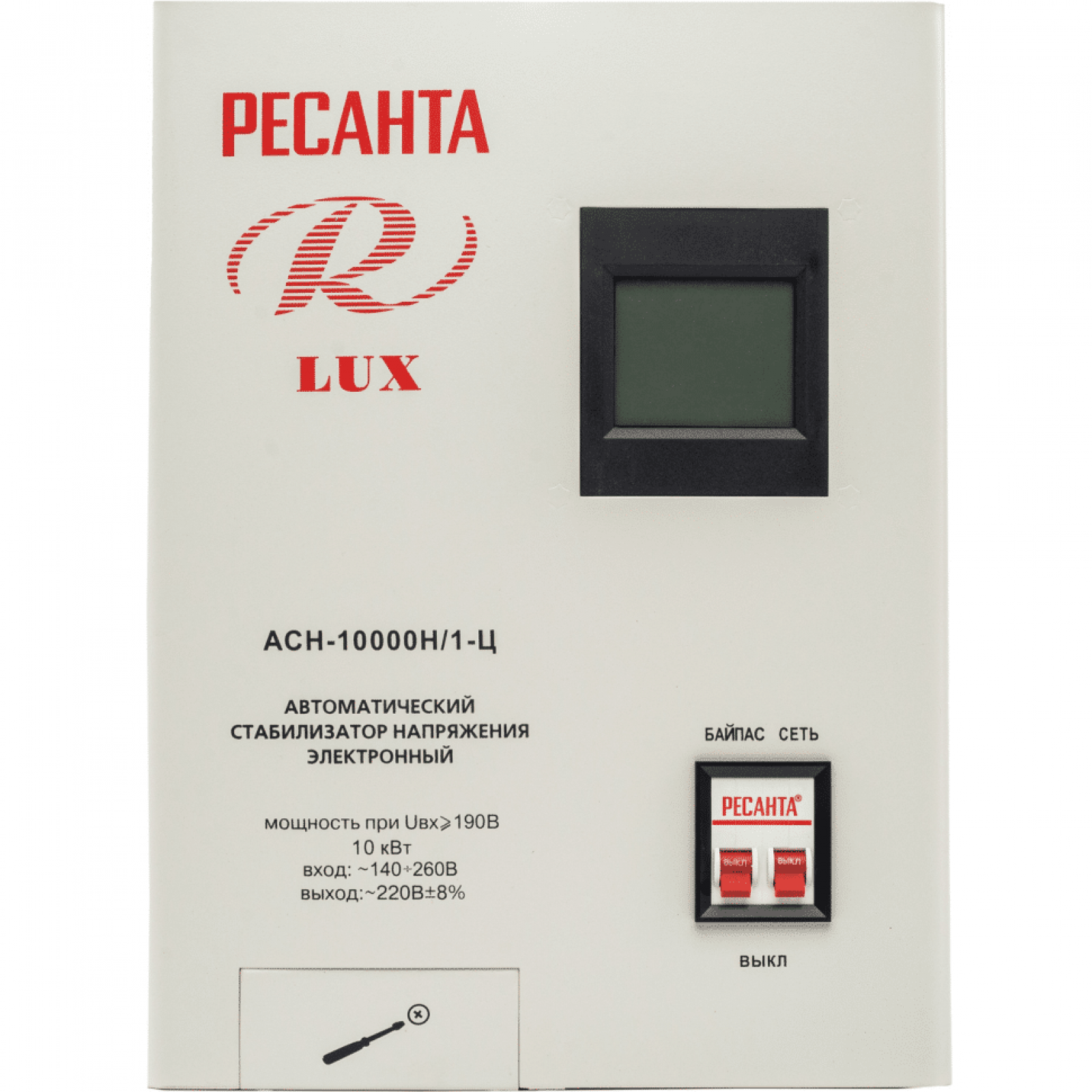 Стабилизатор напряжения серии LUX РЕСАНТА АСН-10000Н/1-Ц