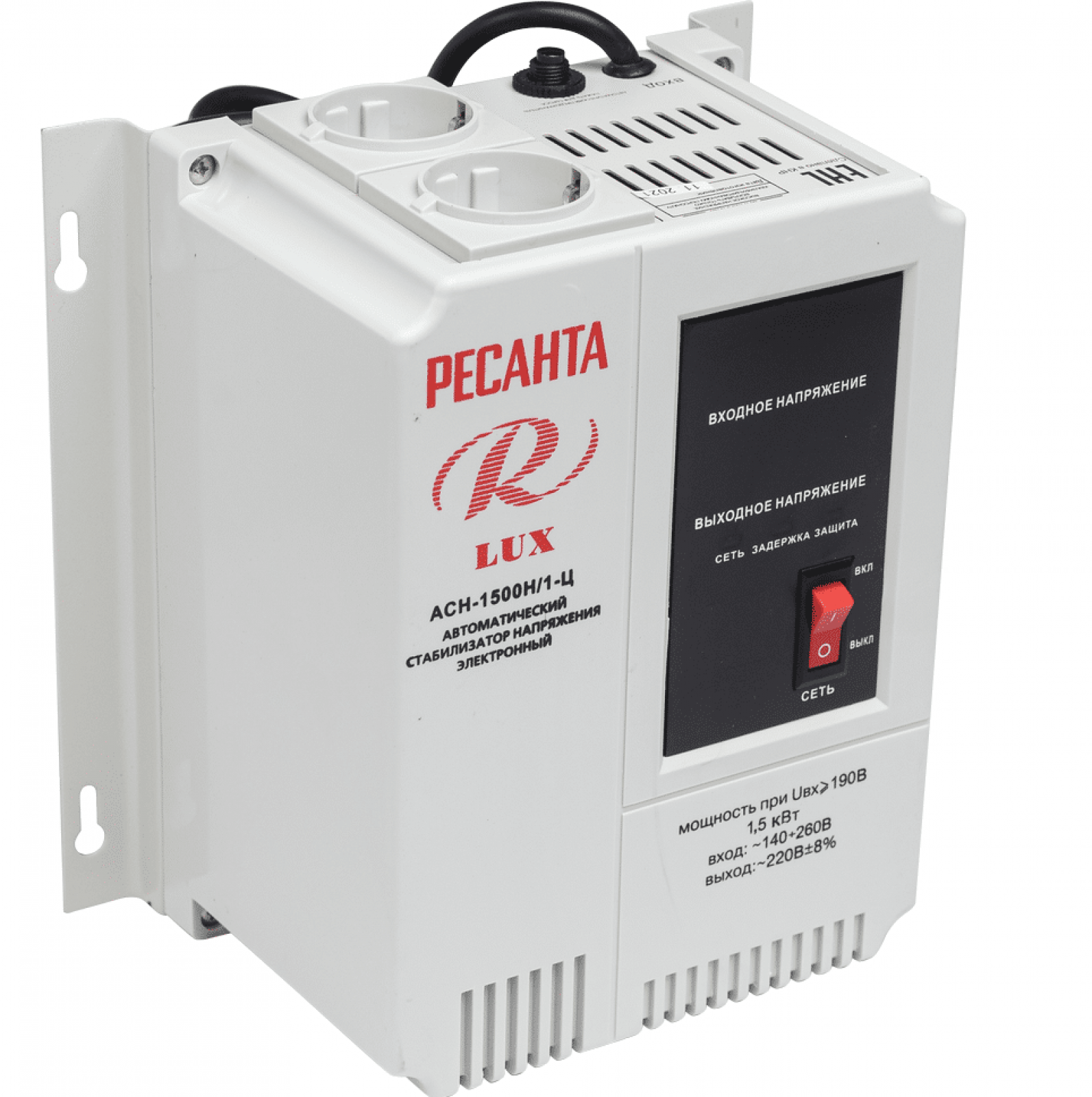 Стабилизатор напряжения серии LUX РЕСАНТА АСН-1500Н/1-Ц
