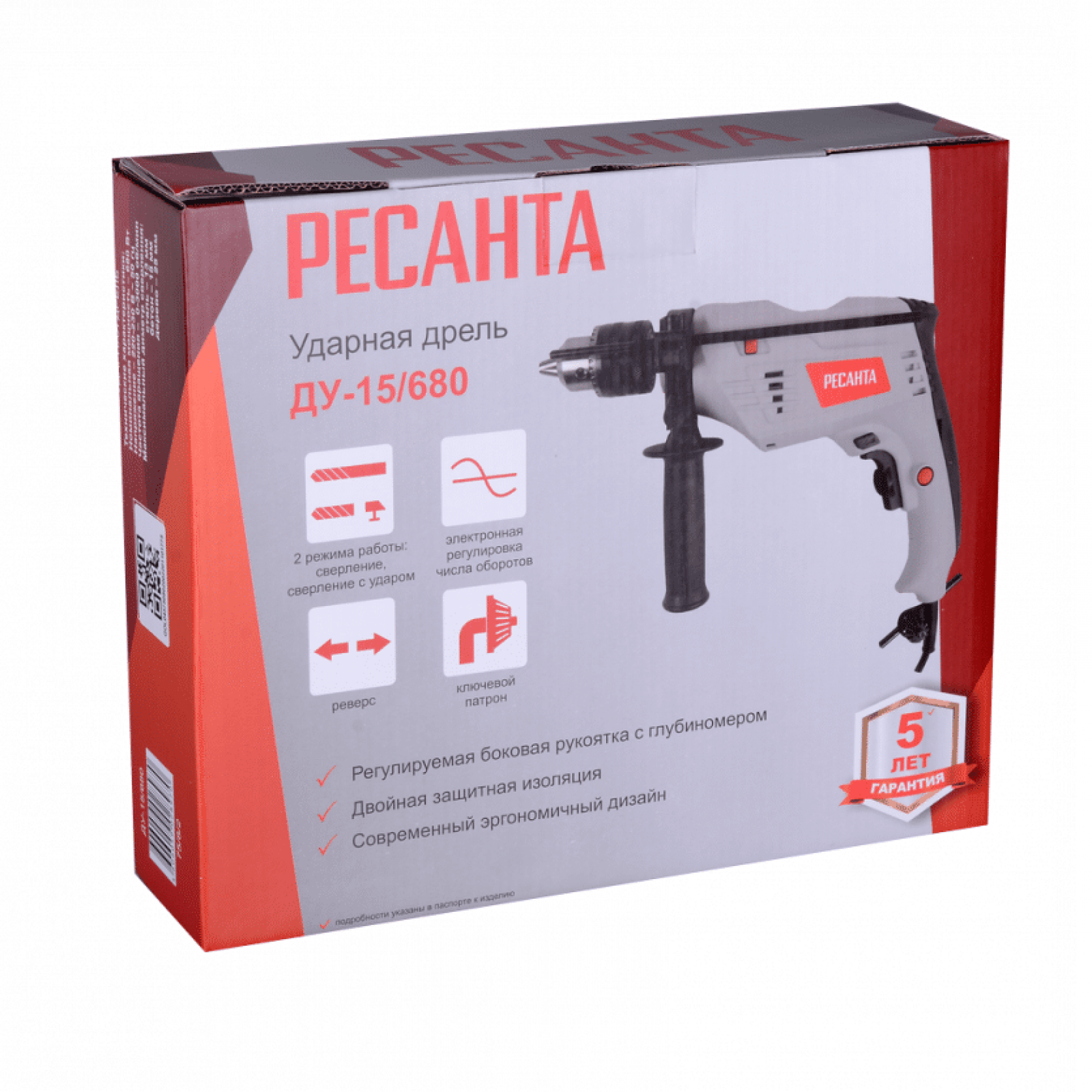 Дрель ударная РЕСАНТА ДУ-15680