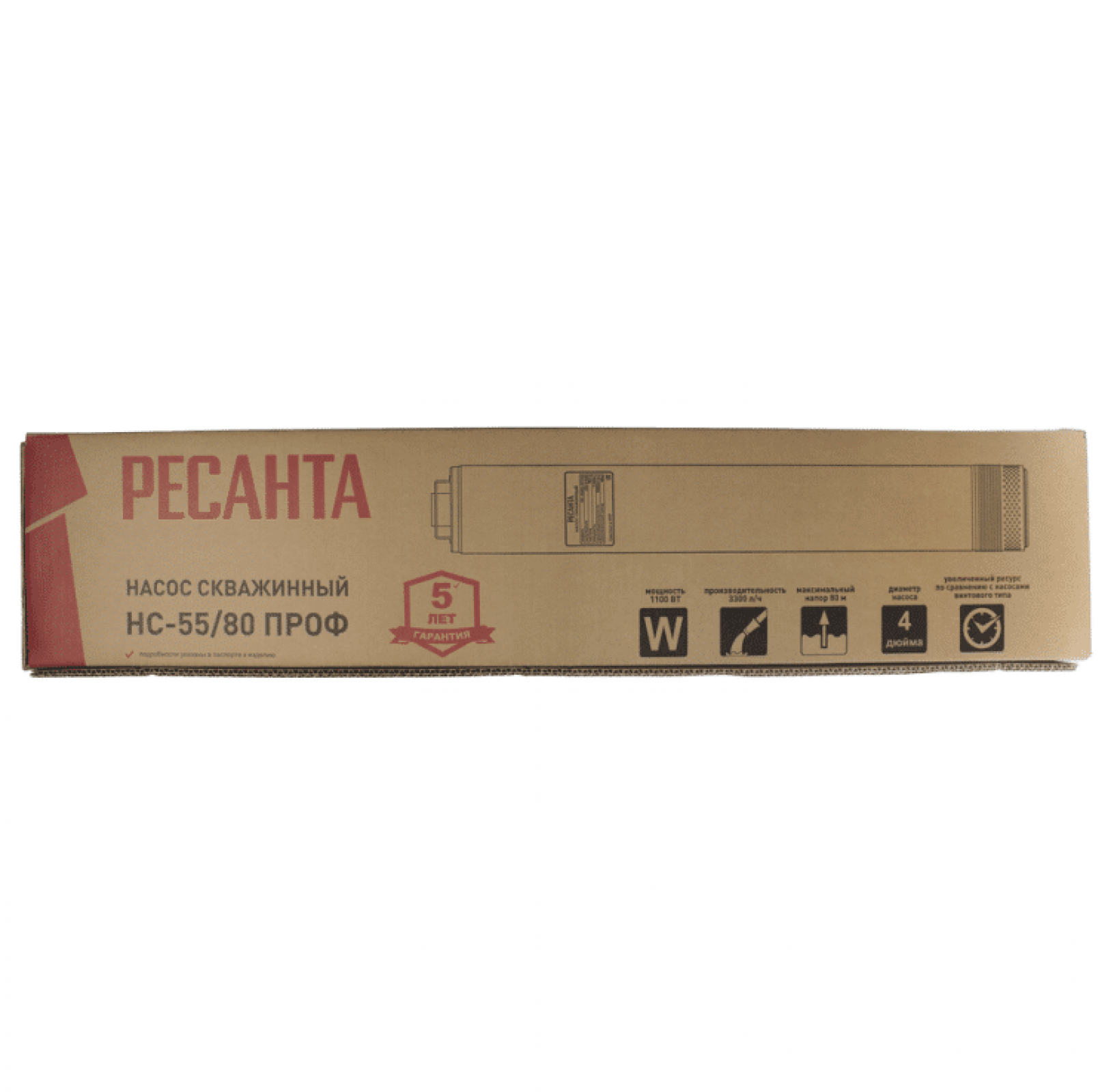 Скважинный насос Ресанта НС-55/80 ПРОФ