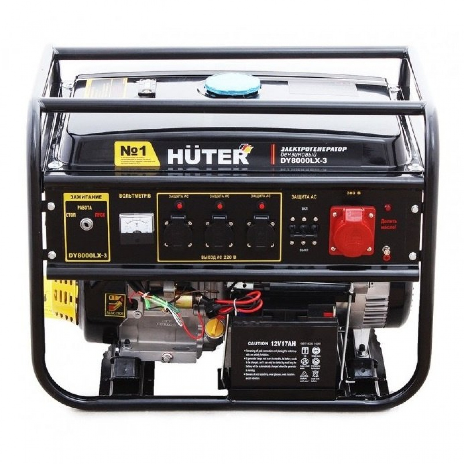 Портативный бензогенератор HUTER DY8000LX-3