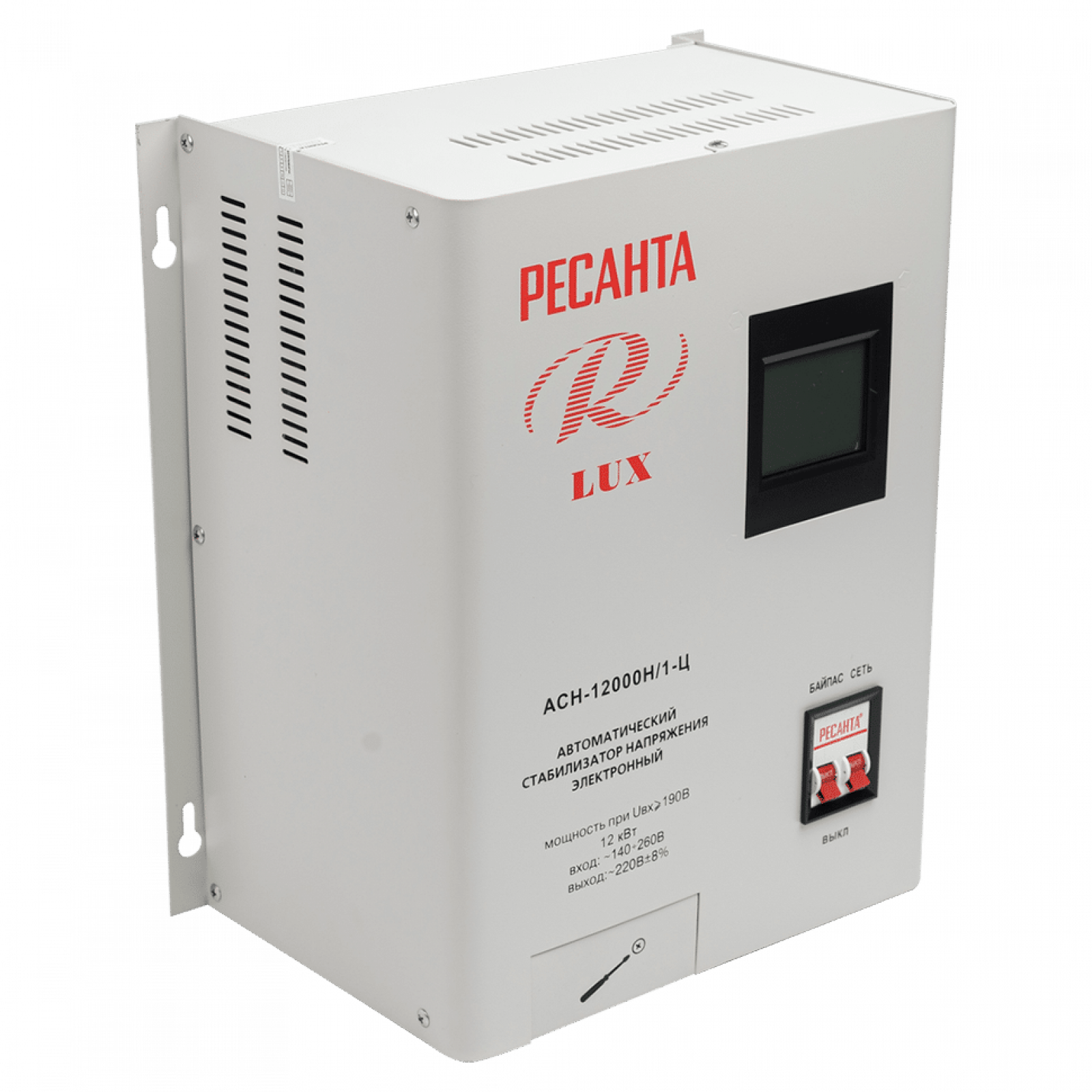 Стабилизатор напряжения серии LUX РЕСАНТА АСН-12000Н/1-Ц