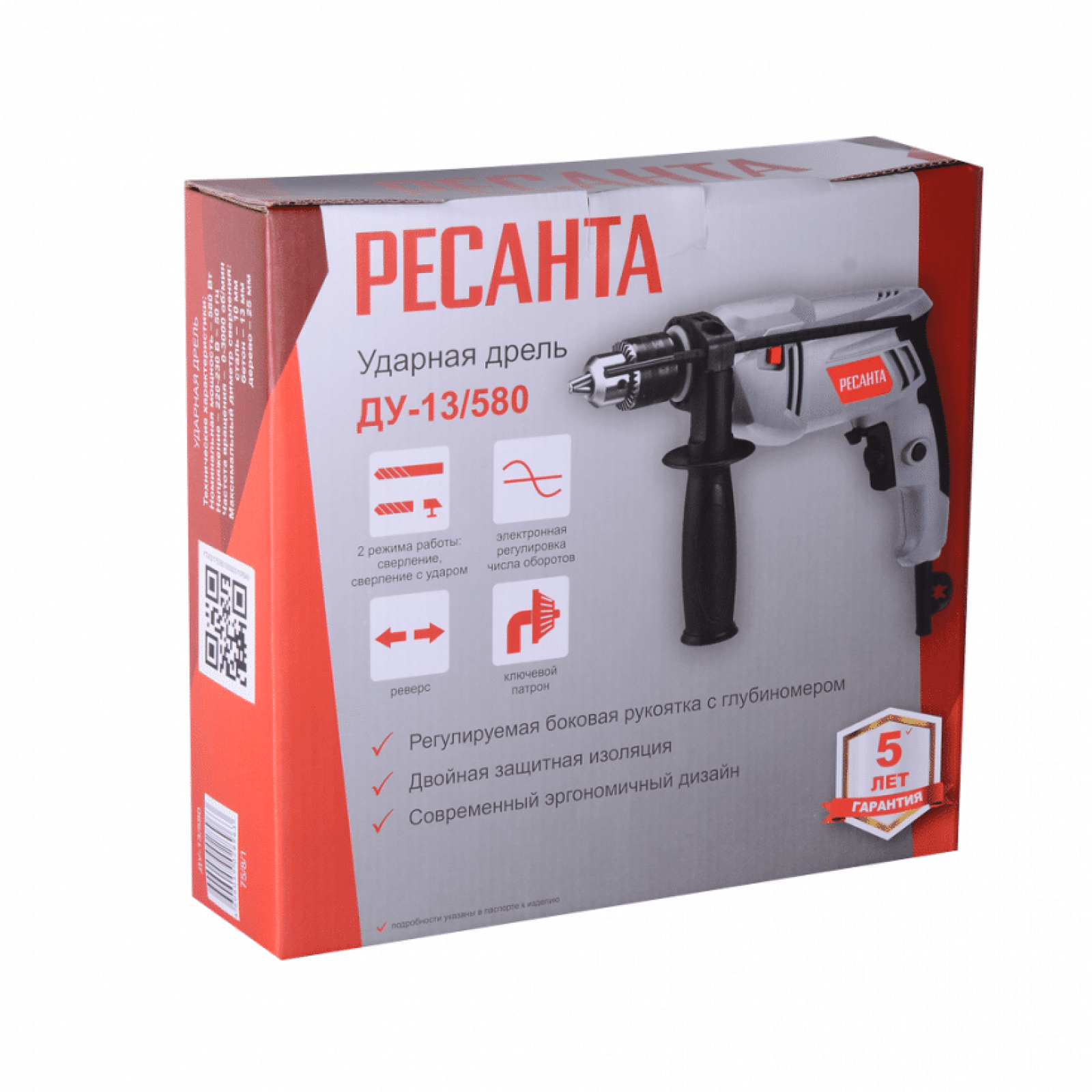 Дрель ударная РЕСАНТА ДУ-13/580
