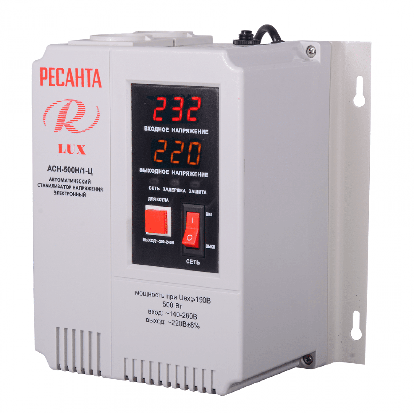 Стабилизатор РЕСАНТА LUX АСН-500Н/1-Ц