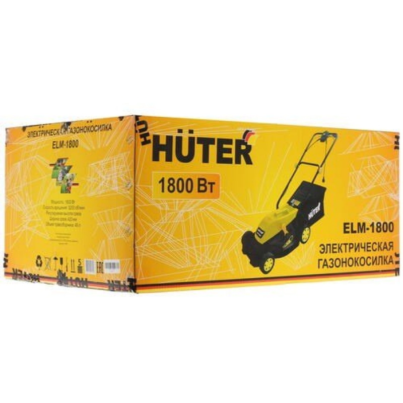 Газонокосилка электрическая HUTER ELM-1800T
