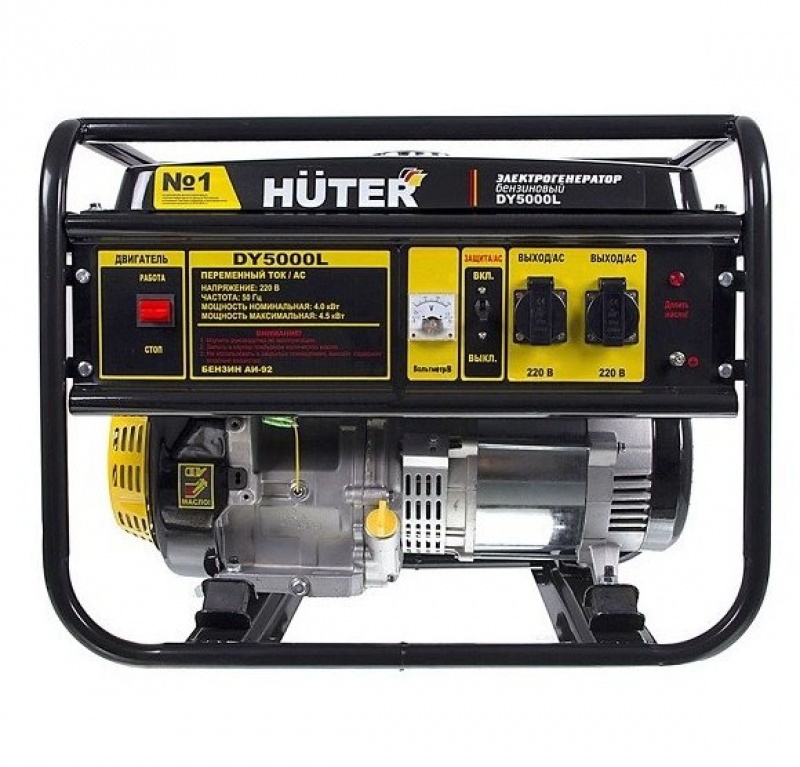 Портативный бензогенератор HUTER DY5000L