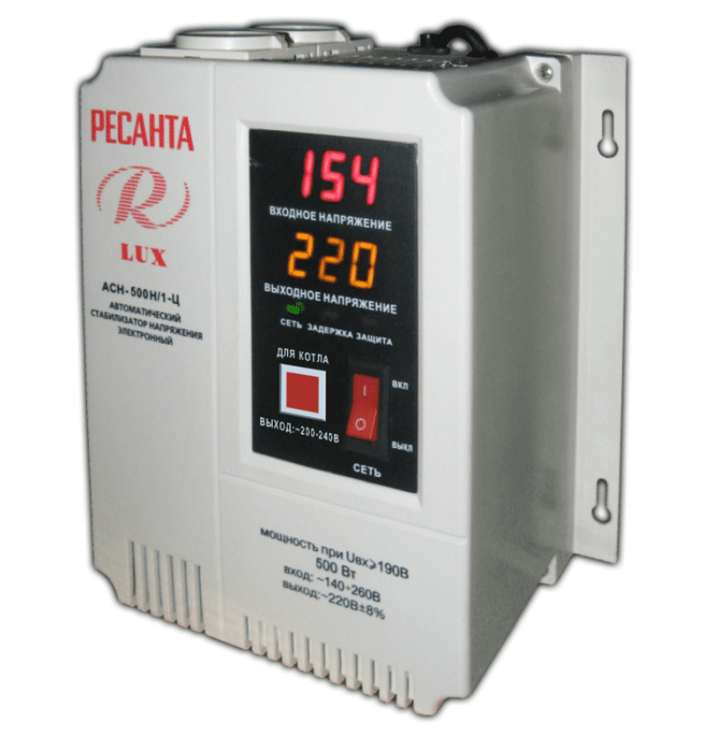 Стабилизатор РЕСАНТА LUX АСН-500Н/1-Ц